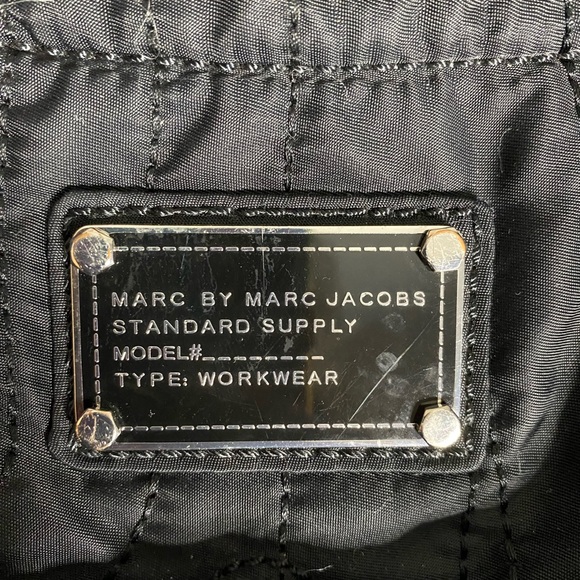 MARC JACOBS Designer Nylon Embroidered Handle Bag Tote Purse Diaper Bag - Picture 10 of 16